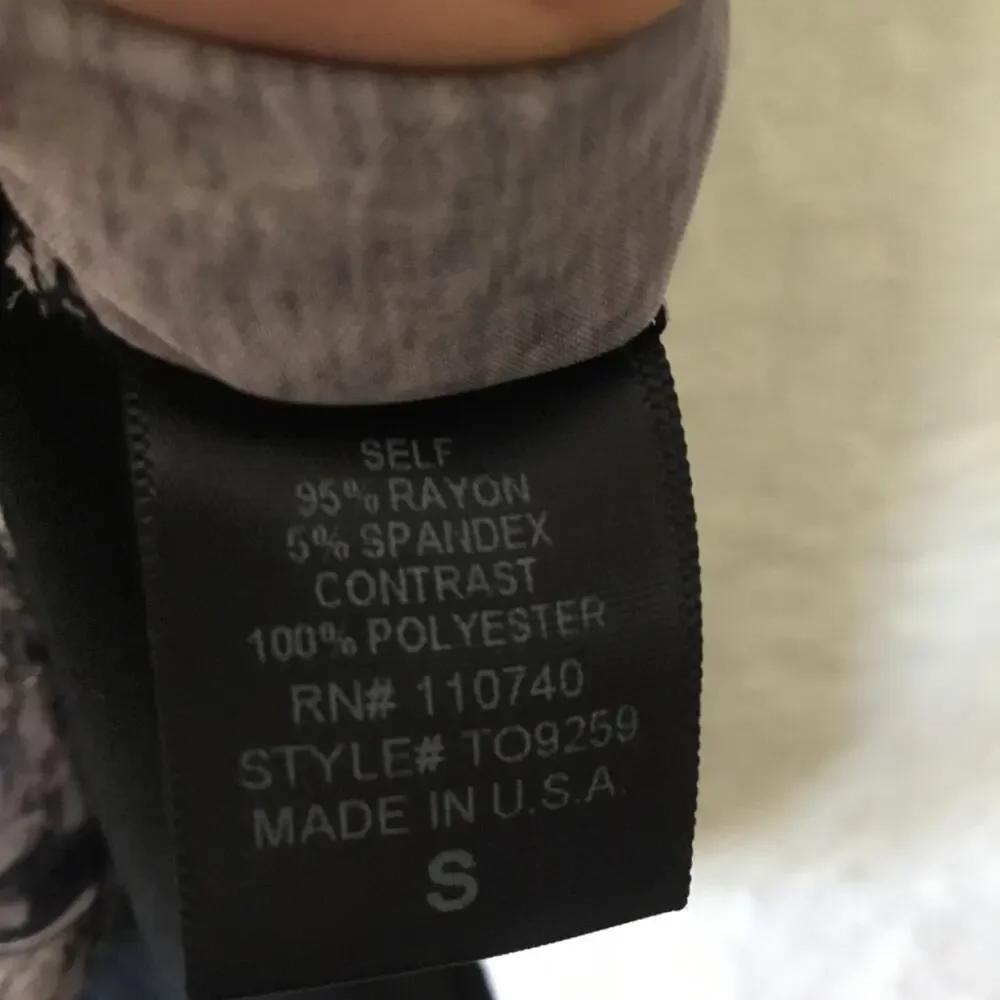 Yuni Los Angeles Black & Light Gray Eiffel Tower Graphic Top - Picture 9 of 15